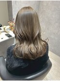 ワンブリーチグレージュカラー