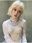 【ROJITHA原宿表参道】内巻きボブ×ミルクティベージュ