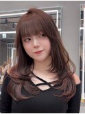 縮毛矯正・ストレート/くびれヘア/夏のヘアアレンジ