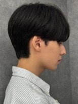 エルマーク 茨木(L-MARK)&nbsp;黒髪マッシュナチュラルマッシュメンズヘア韓国ツーブロック