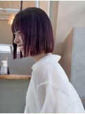 ◇くすみベージュ/ボブ/前髪/レイヤー/髪質改善/縮毛矯正/表参道