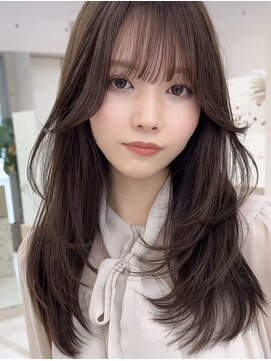 ビューブルー 亀戸錦糸町(VIEW BLUE) 【顔周りレイヤー】黒髪カタログ/クラゲヘアー/小顔に見せるヘア