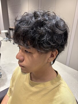 ショコララテ メンズわんカールニュアンスふんわりパーマ