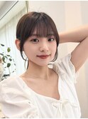 【小顔見せ】後れ毛×シースルーバングアレンジ