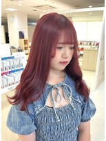 ケンジ 平塚ラスカ店(KENJE)&nbsp;ボルドーカラー/赤髪/ブリーチカラー/平塚/湘南