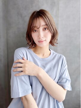 《30代～大人透明感》白髪ぼかしハイライト＋艶カラー