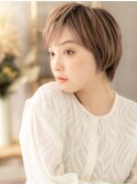 ハイライトカラーオン眉小顔レイヤーショートc7北浦和20代30代