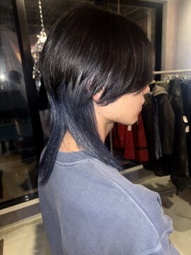 オルン(ORGN.) 【クラゲウルフ×インナーカラー】ウルフでもできるデザイン♪♪