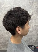 【日光市美容室/メンズ/イルミナカラー/白髪ぼかし/パーマ