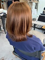 ヘアーメイク グロー(hair make grow)&nbsp;ブラウンベージュ ウルフカット レイヤー 髪質改善 30代 40代