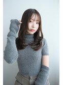 ロングレイヤー/くびれレイヤー/透明感ブラウンカラー