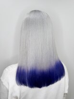 アン(Hair make un) 【シルバー×パープル】