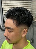 men's/ブリーチ/パーマ/メンズバレイヤージュ/メンズハイライト
