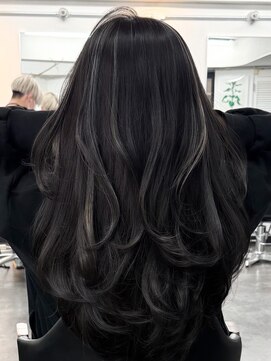 ヘアサロン リボーン(Hair salon Reborn) 王子ボブ白髪ぼかしハイライトショートボブレイヤー20代30代40代