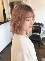 カミナ(KAMINA) 春に人気◎やわらかピンクベージュボブ