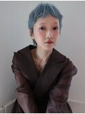 ペールブルー　ベリーショート