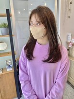 ReFa認定プレミアムサロン 全席個室美容室 Zina ガーデンズ千早【6/27OPEN(予定)】&nbsp;《Zina千早 藤》ロング/レイヤー/韓国風/20代30代40代