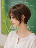 大人かわいい丸みショートボブ