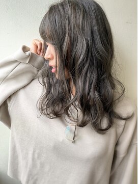 セルカ 高田馬場(CERCA) 外国人風セピアグレージュカラー&無造作小顔カット【高田馬場】