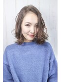 ランダムミックスで作るボブディ♪外巻きパーマ/マロンベージュ