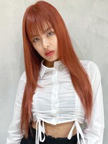 アルバム 銀座(ALBUM GINZA)&nbsp;ブラッドオレンジ_クールショートピンクベージュボブルフ_8142