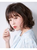 ２０代３０代４０代大人かわいい小顔ひし形ふんわりボブ