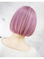 ヘアテリア リュウ 大塚(hair teria ryu) コットンピンク×ミニボブスタイル