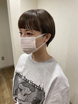 サク(Sac.) オン眉 ショートボブ 透明感カラー 恵比寿 栃木優佑