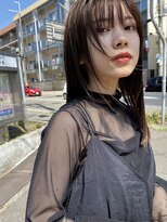 オーシャン(Ocean)&nbsp;［OCEAN Hair&Life 水田成美］ぱっつん前髪×マットブラウン