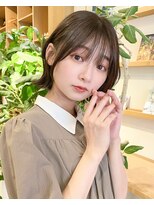 ルエ(rue) 大人可愛い20代30代40代小顔ウルフレイヤーボブ丸みショートボブ