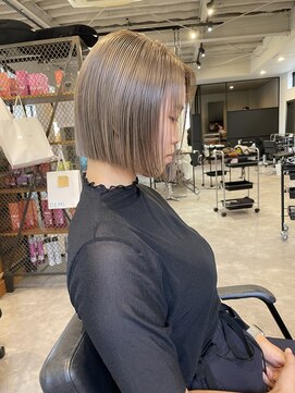 ナンバー(number+) 透明感抜群♪20代30代ダブルカラーブリーチグレージュ