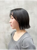 大人おしゃれを醸し出したい方へ！切りっぱなしボブスタイル！