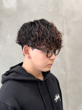 スイッチ(men's SWITCH) 波巻きスパイラルパーマ刈り上げマッシュツーブロック