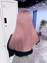 ペレ 栄店(PELE) デザインカラー/レイヤーカット/ウェットヘア/オリーブベージュ