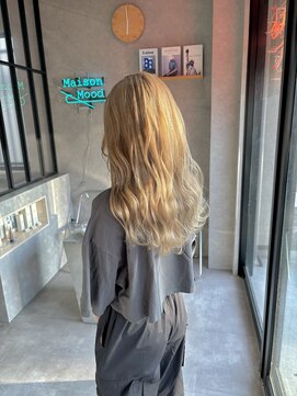 ムード カナザワ(mood kanazawa) ホワイトベージュ波巻き