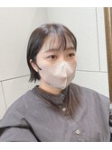 暗髪グレージュ