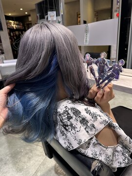 トーキョー オタクヘアー(TOKYO OTAKU HAIR) にじさんじ 甲斐田晴 推しカラー シルバー クリアブルー