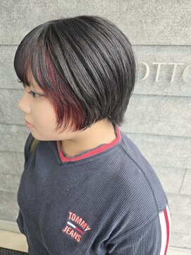 ゴットラトゥール(GOTTO LATOUR) インナーカラー/顔まわり/赤/ボルドー/レッド/ブラック