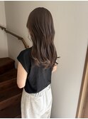 ロング/グレージュ/透明感カラー