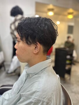 メンズカット バイ ソイクフ(メンズカット by SOY-KUFU) 黒髪スタイルMEN'S HAIRフェードカット