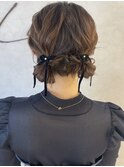 ツインお団子/結婚式ヘア/お呼ばれヘア/お出かけアレンジ/平塚
