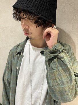 シアン(.Xian) 【men's】スパイラルパーマ（高槻/高槻美容室/メンズ/眉カット）