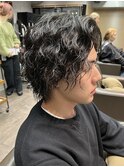 STYLE藤沢メンズセンターパートウルフツイストスパイラルパーマ