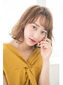 大人かわいい☆切りっぱなし×ゆるふわミディボブ[八王子]