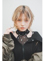 オブヘアーギンザ(Of HAIR GINZA)&nbsp;小顔外ハネウルフレイヤー×ハイトーン×イメチェン20代30代