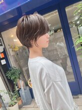 ティーヘア(t.hair) 30代似合わせ丸みショート/透け感バング/透明肌見えヘアカラー