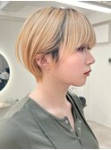 ショートカットxひし形ショートボブ×前髪あり20代30代40代
