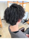襟足ありマッシュ/ニュアンスパーマ