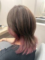 レーヴバイリコ 三軒茶屋(Reve by liko)&nbsp;インナーカラー/ローズブラウン/パールベージュ/モーヴピンク