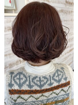 アンソレイユ ヘアー ガーデン(ensoleille hair garden) ボブ×デジタルパーマ